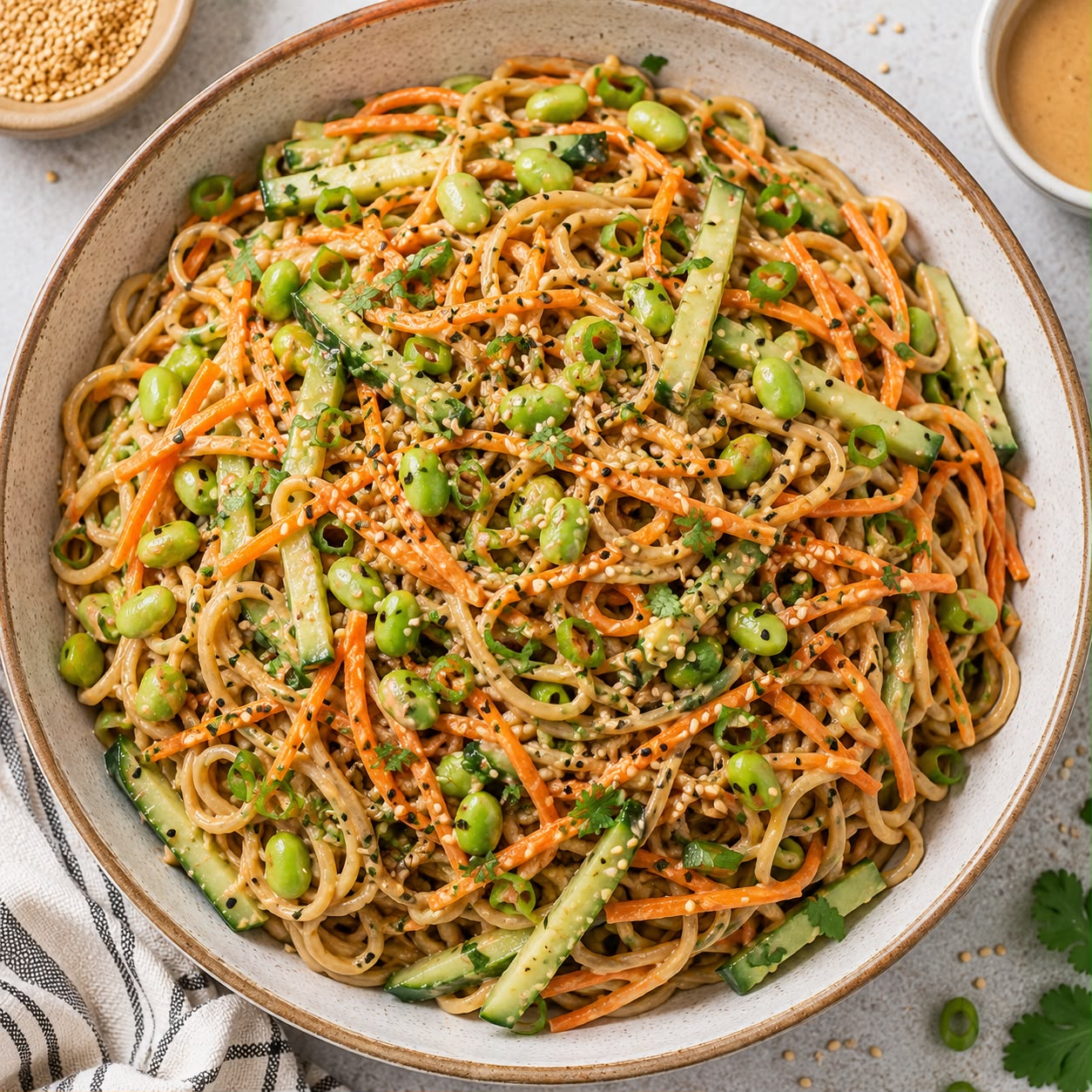 Cold Sesame Noodle Salad