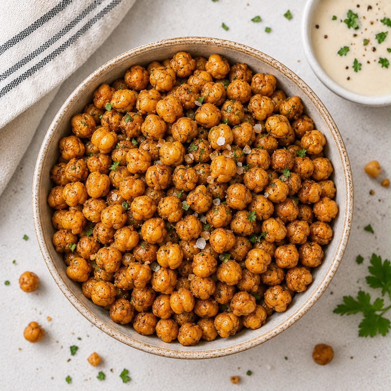Crunchy Roasted Chickpea Snack