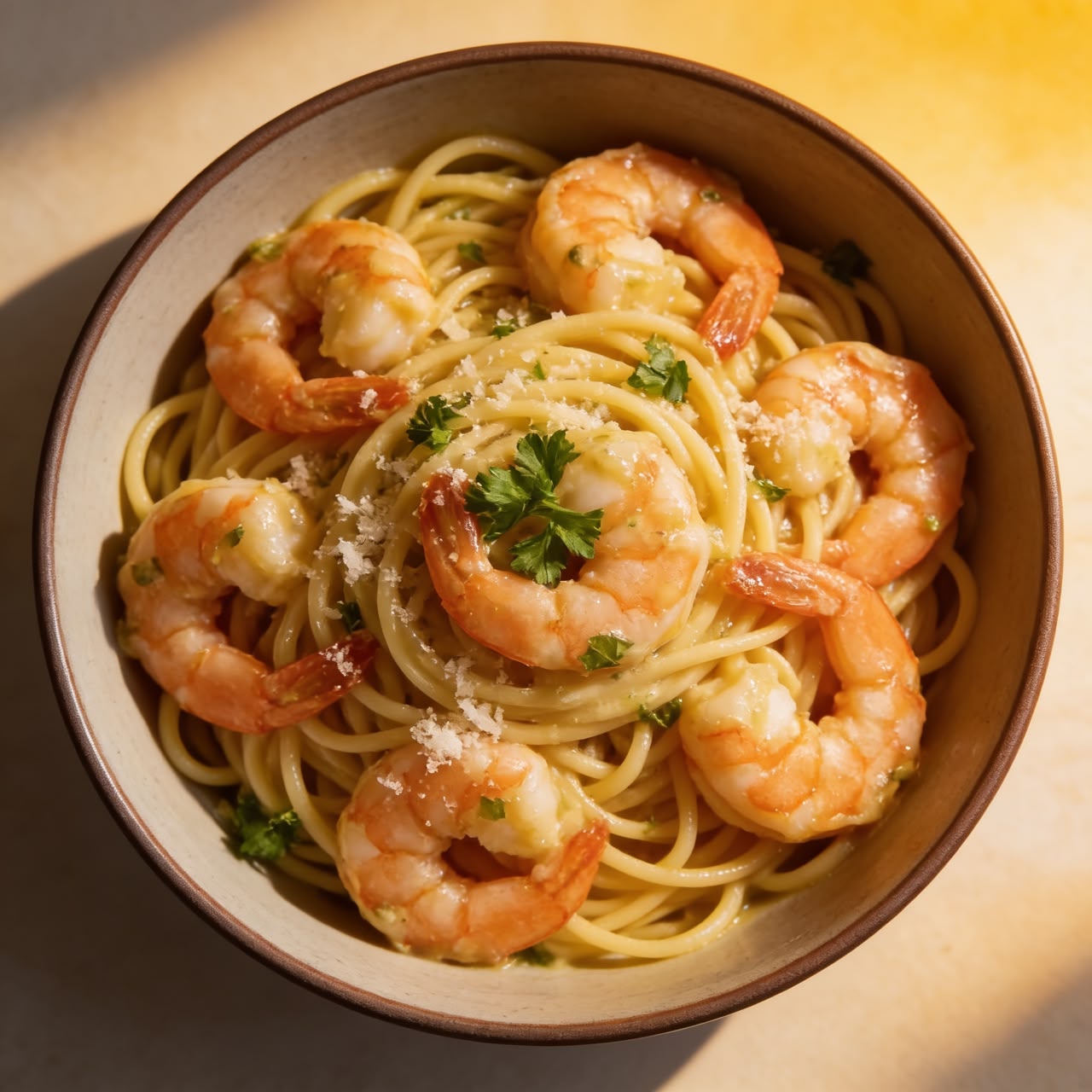 Garlic Butter Shrimp Pasta