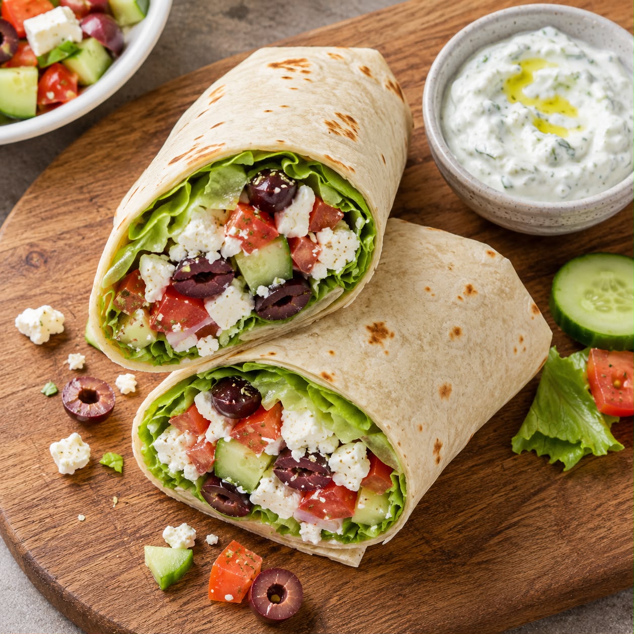 Greek Wrap with Tzatziki