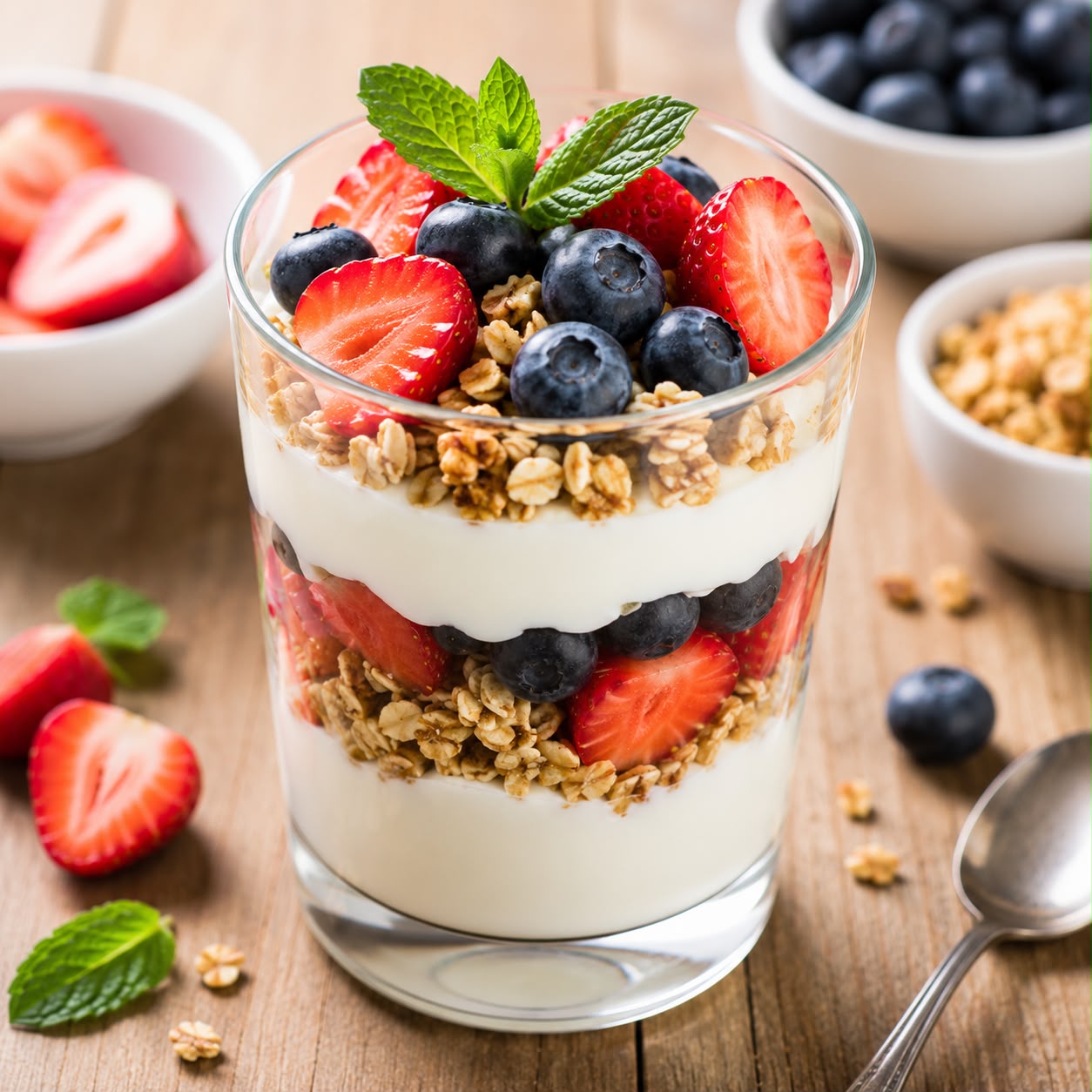 Greek Yogurt Parfait with Berries
