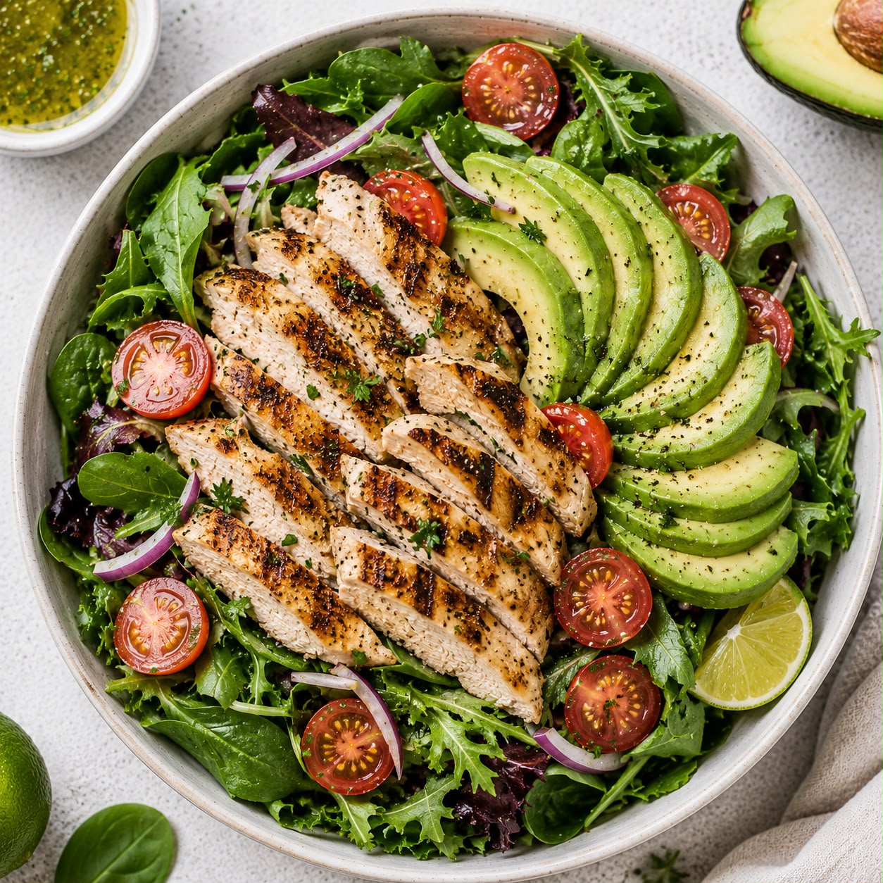 Grilled Chicken & Avocado Salad