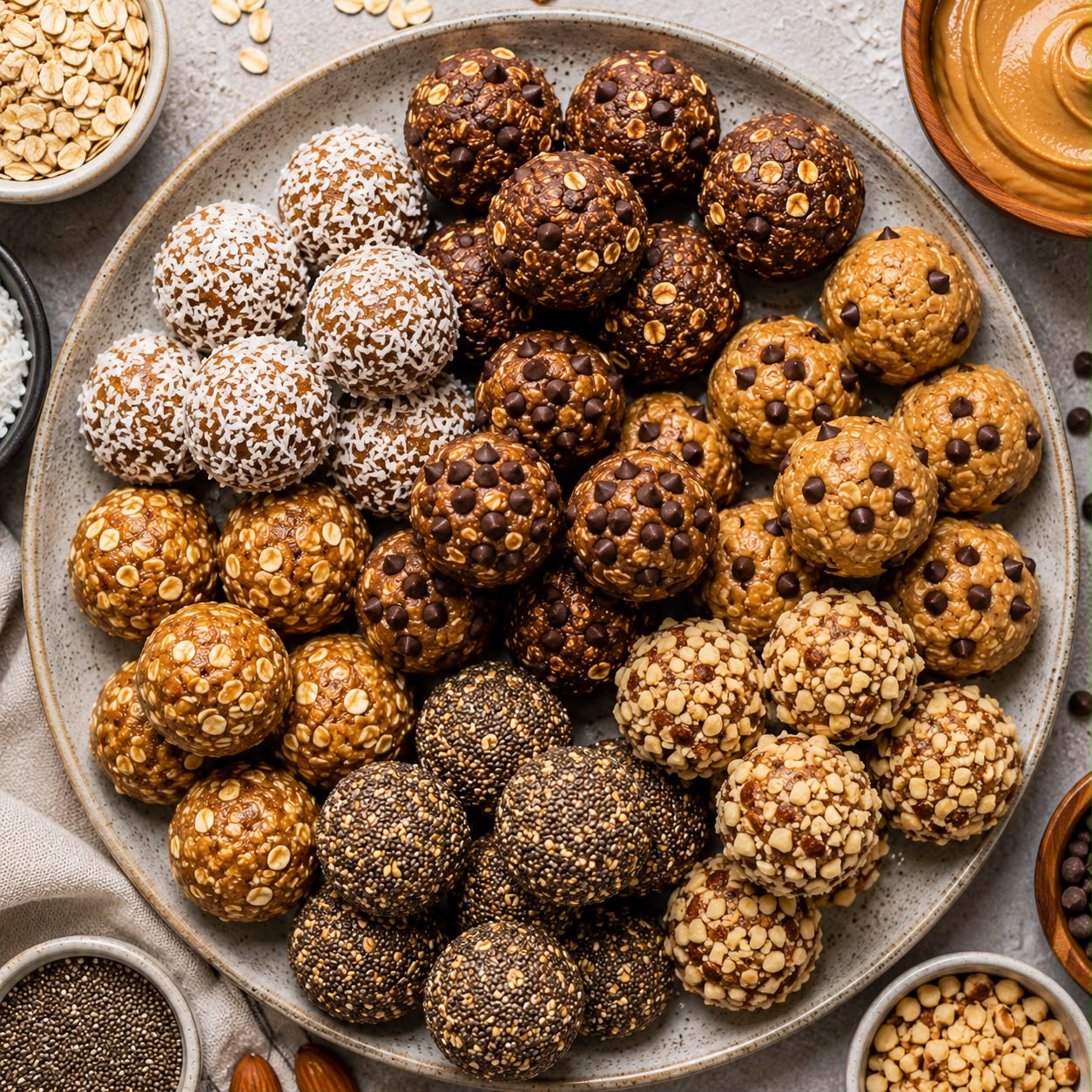 High-Protein Energy Balls (No-Bake)