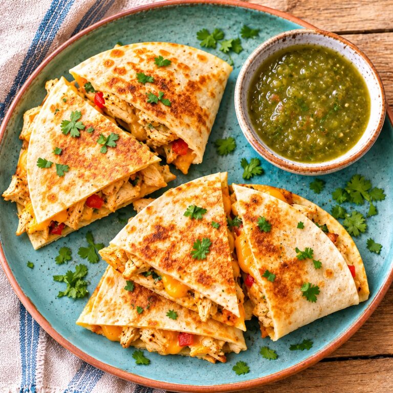 Mini Chicken and Cheese Quesadillas