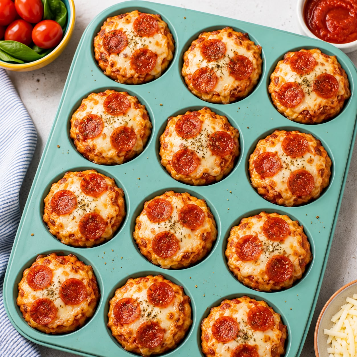 Mini Pizza Muffins