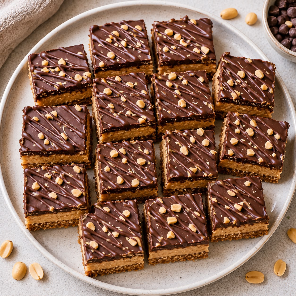 No-Bake Peanut Butter Bars