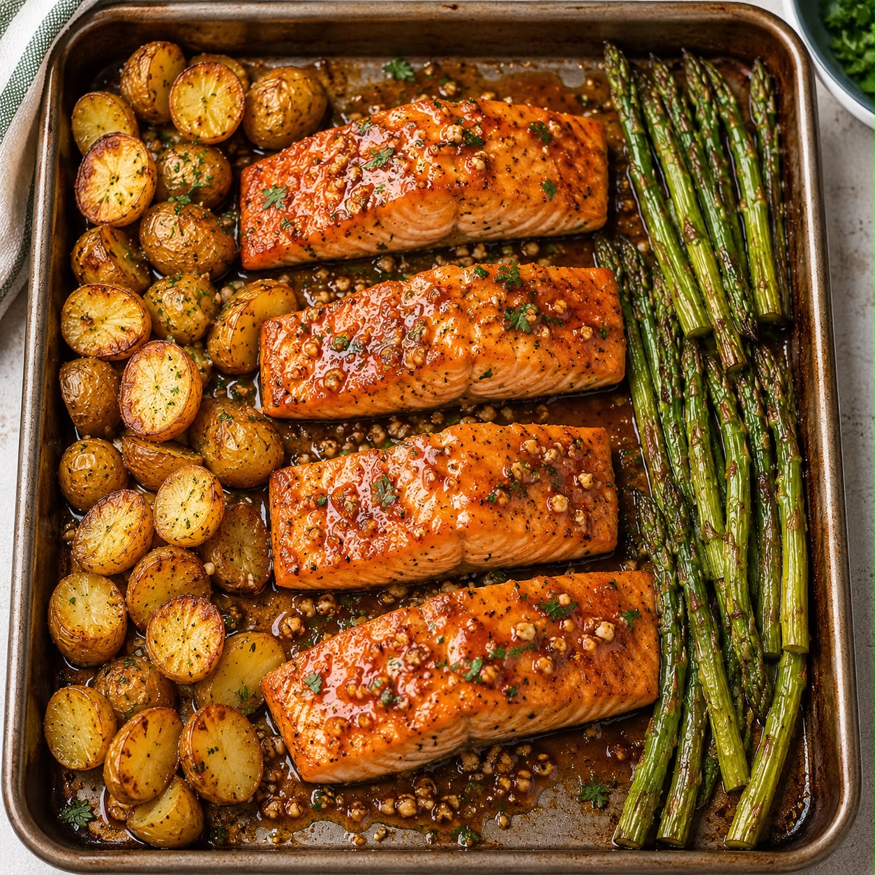 Sheet Pan Honey Garlic Salmon