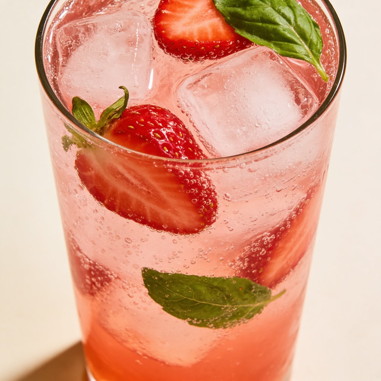 Strawberry Basil Spritzer