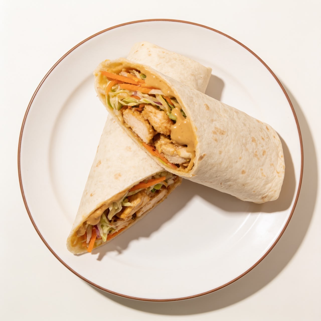 Thai Peanut Chicken Wrap