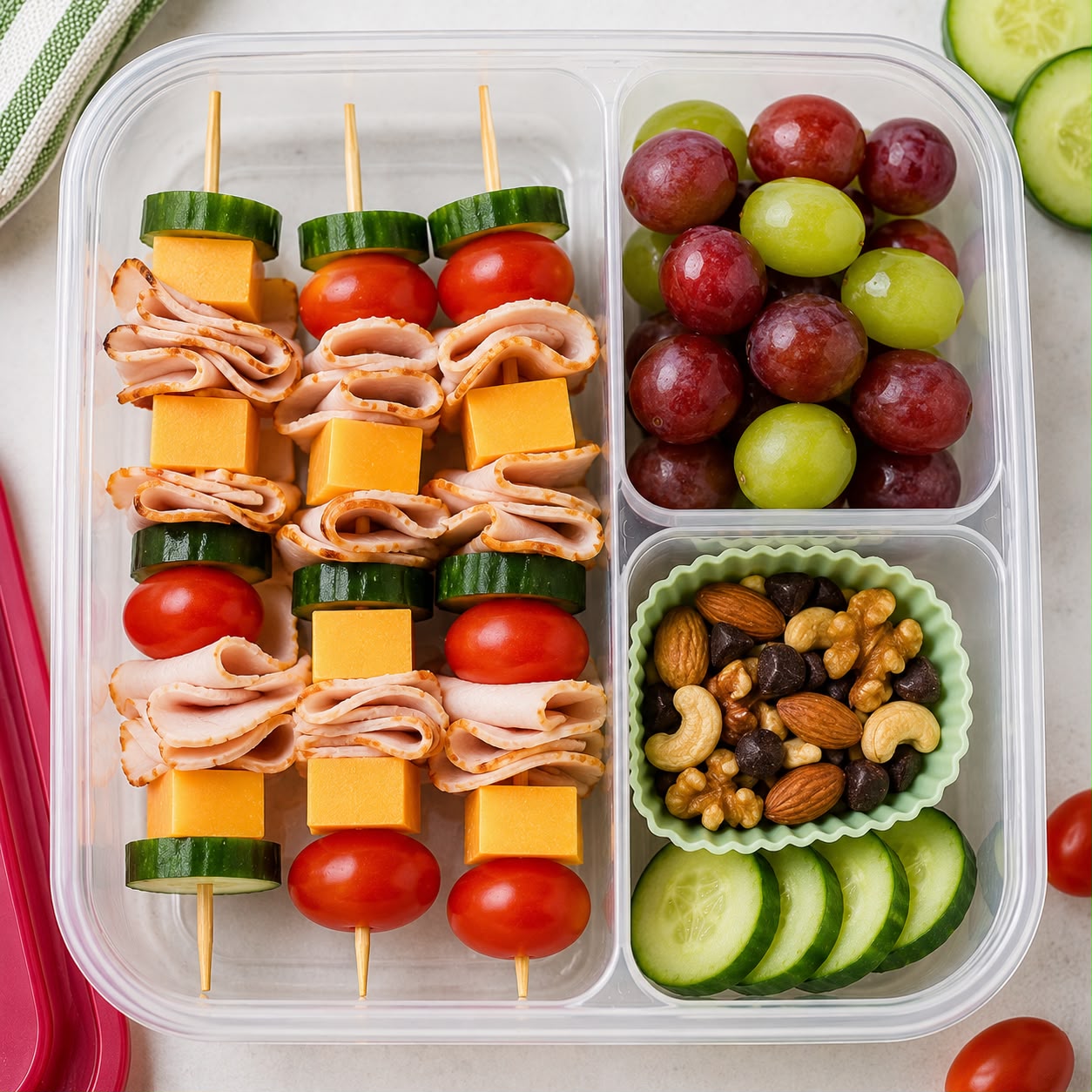 Turkey & Cheese Kabobs